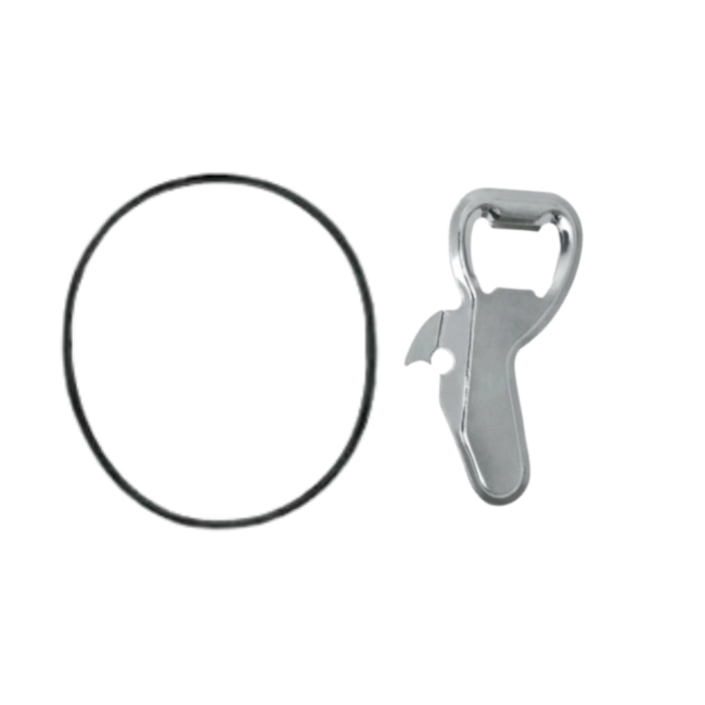 Abridor de lata + Borracha para panela