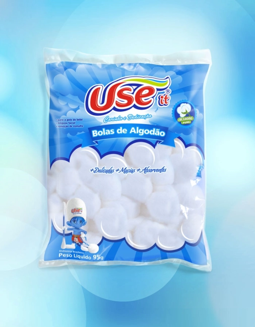 ALGODÃO BOLA BRANCO 95G