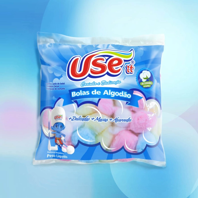 ALGODÃO BOLA COLORIDA 20G