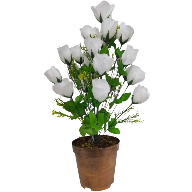 Arranjo de Botões de Rosas - 60 cm