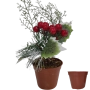 Arranjo de Natal c\ Vaso de Suculenta 30cm