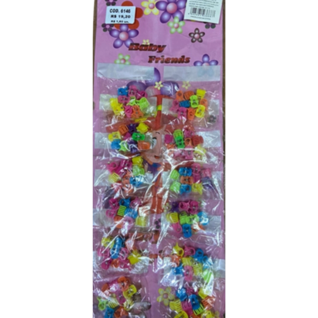 Cartela de Piranha Colorida 12 Peças