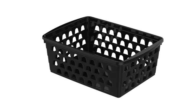 Cesto Multiuso Extra Grande Retangular Preto