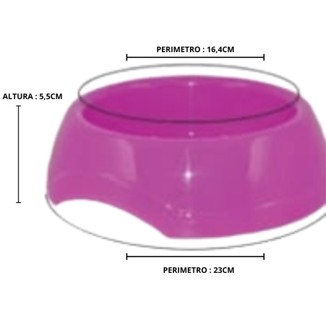 COMEDOURO MENOR TIGELA II - 900ML