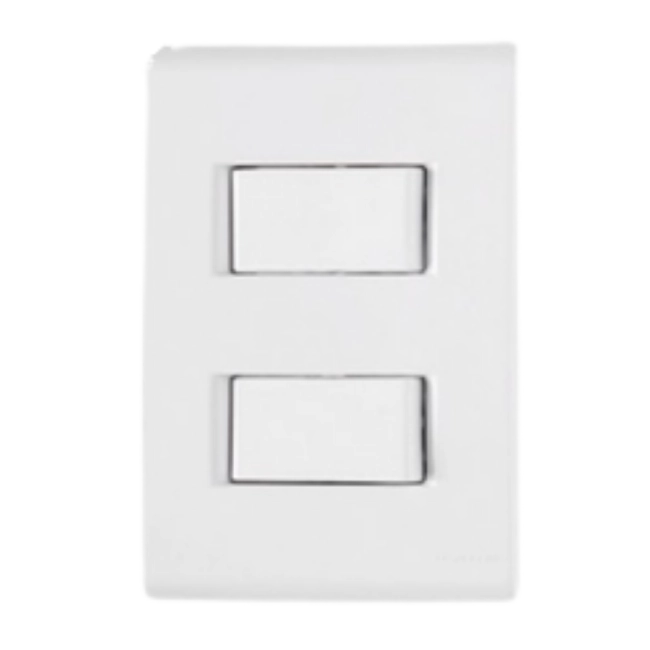 Conjunto 2 interruptor simples. 4x2 paralelo.
