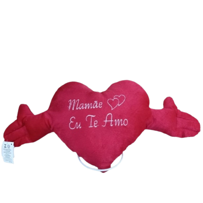 Coração Mamãe Vermelho Com Mão