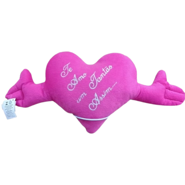 Coração Te Amo PINK com Mão - PP