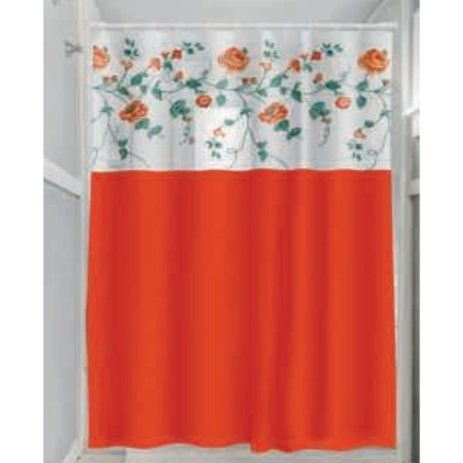 Cortina para Box de Banheiro - Rosas