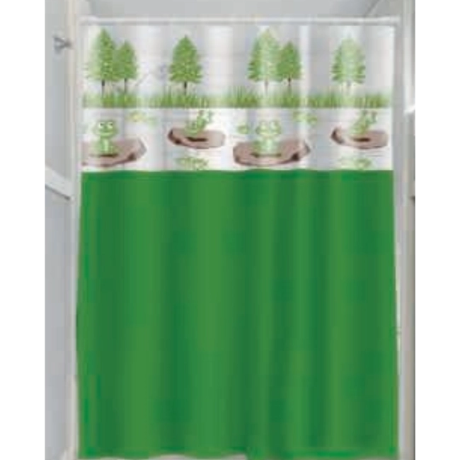 Cortina para Box de Banheiro - Sapos