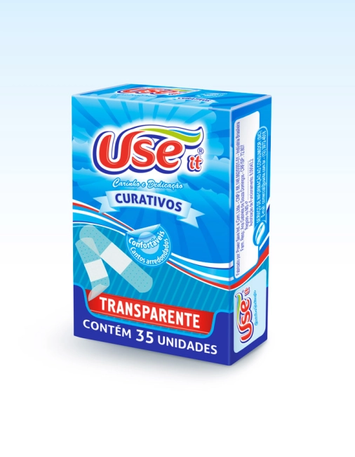 CURATIVOS CAIXINHA 35 UNI TRANSPARENTE