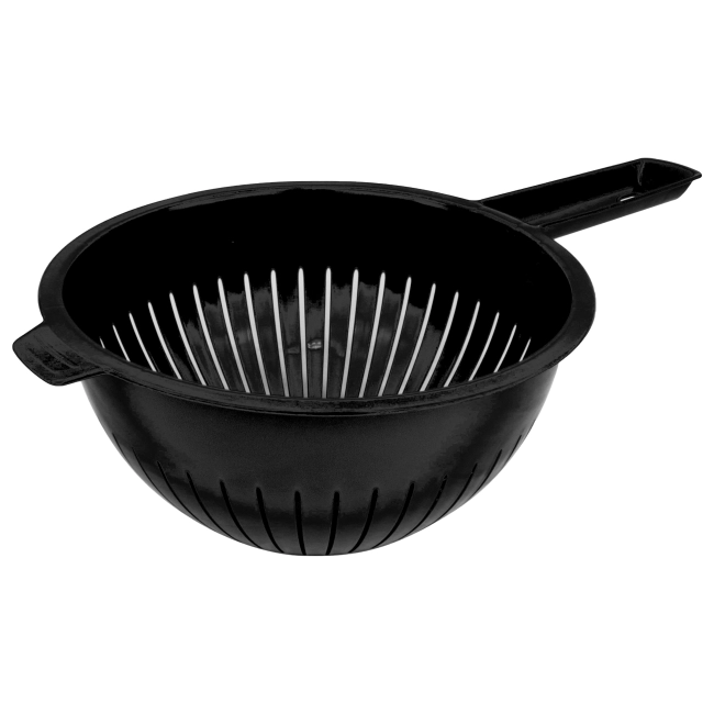Escorredor de Massas com Alça - Preto