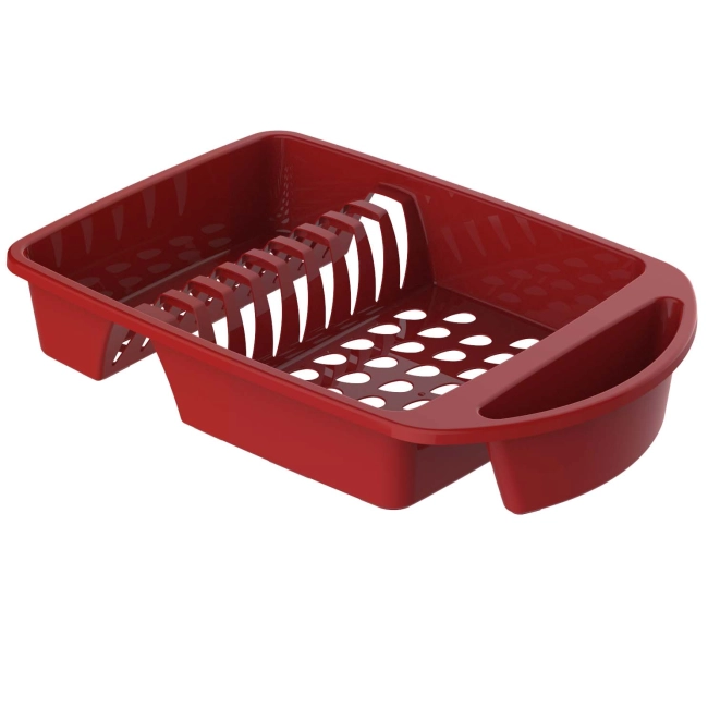Escorredor Plástico de Louças - Vermelho