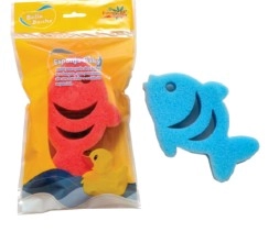 Esponja Bella Banho BABY?S - Formato de Peixe