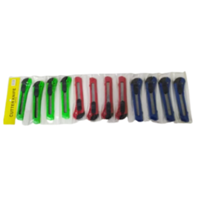 Estilete grande cartela com 12 peças