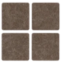 Feltro para pé de mesa quadrado 25 x 25mm 4 peças