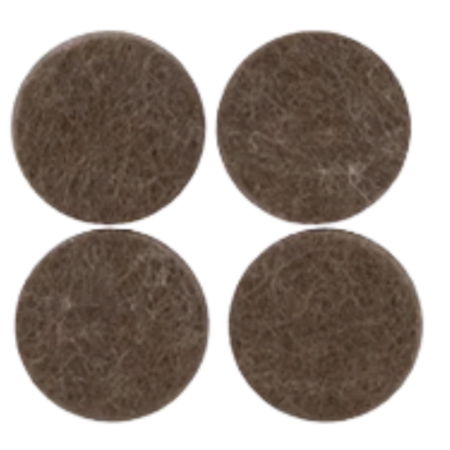 Feltro para pé de mesa redondo 25mm - 4 peças