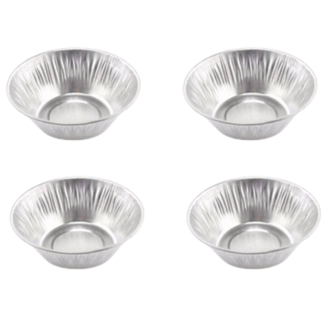 Forma para empada crespa nº 1 - 13x32x50 mm - 4 peças