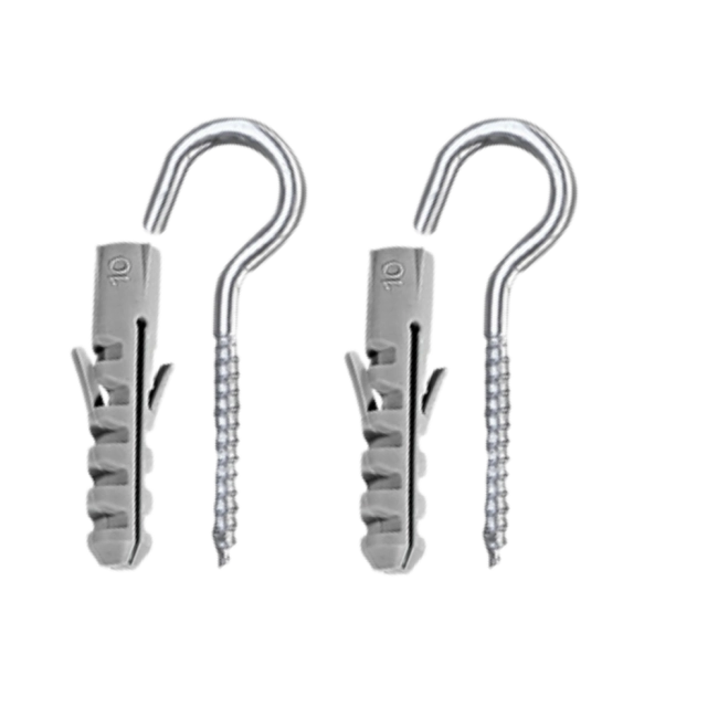 Gancho com bucha nº 10 - 4 peças