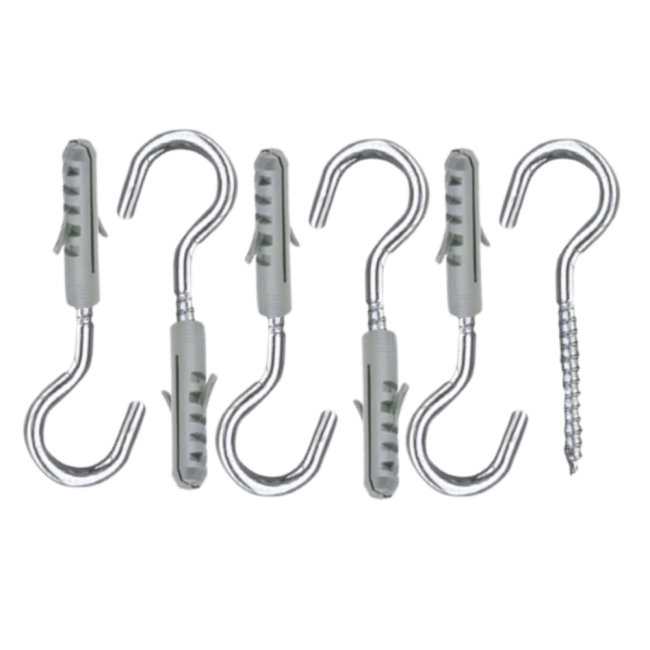 Gancho com bucha nº 6 - 12 peças