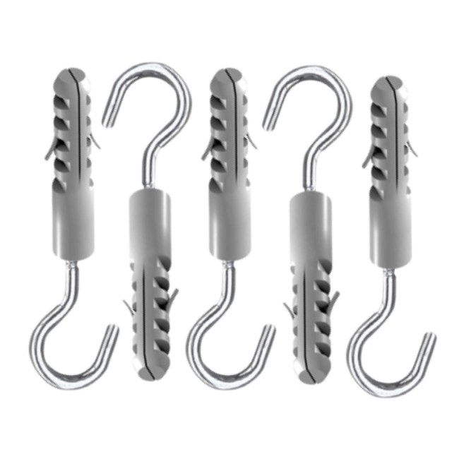 Gancho com bucha nº 8 - 10 peças