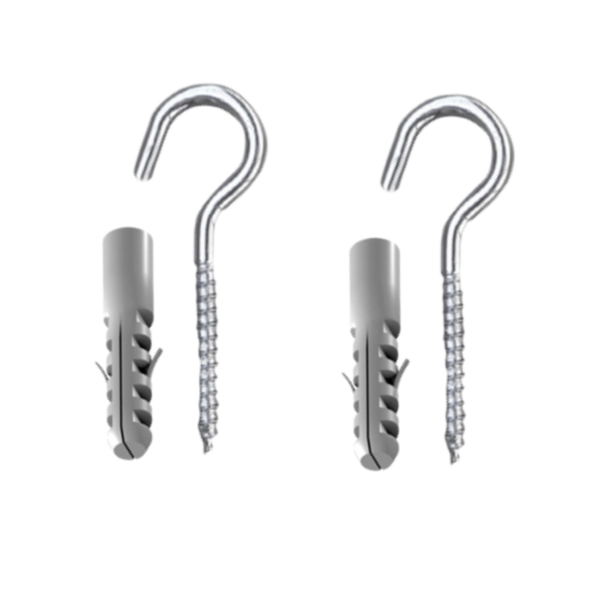 Gancho com bucha nº 8 - 4 peças