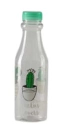 GARRAFA VENEZA 500 ML TAMPA LISA CACTUS- REF 4155