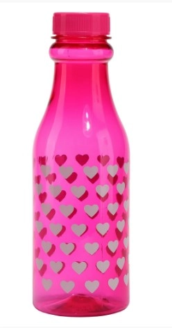 GARRAFA VENEZA TAMPA LISA CORAÇÃO 500ML