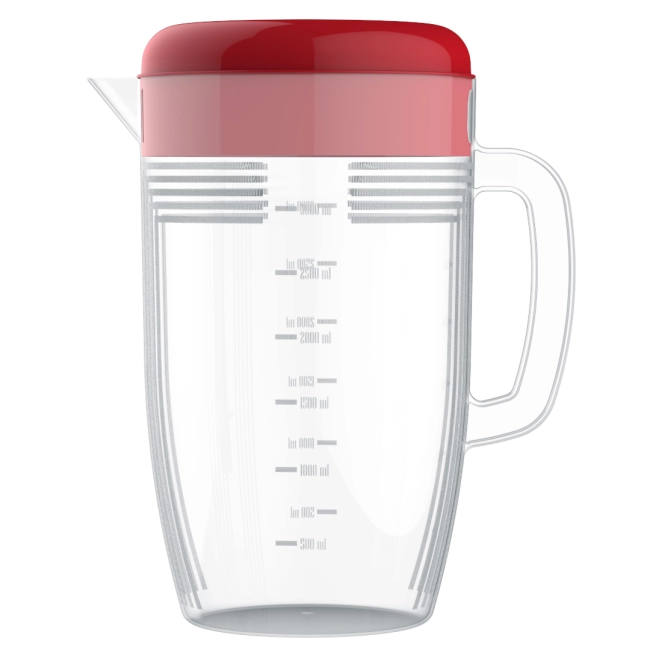 Jarra de Plástico Com Tampa 4 Litros- Vermelho