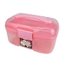 Maleta Multiuso Rosa Com Bandeja e Alça
