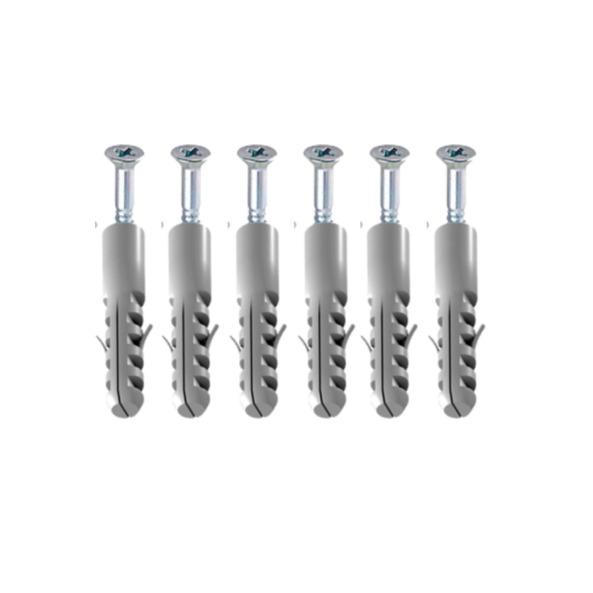 Parafusos com Bucha nº 08 - 12 peças