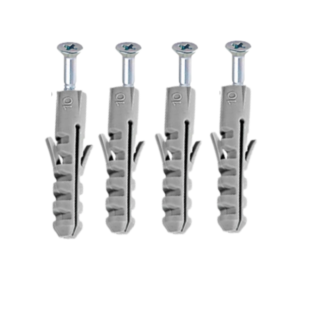 Parafusos com Bucha nº 10 - 08 peças