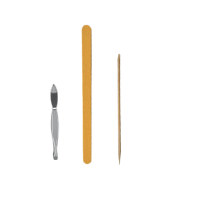 Pinça + Lixa + Palito