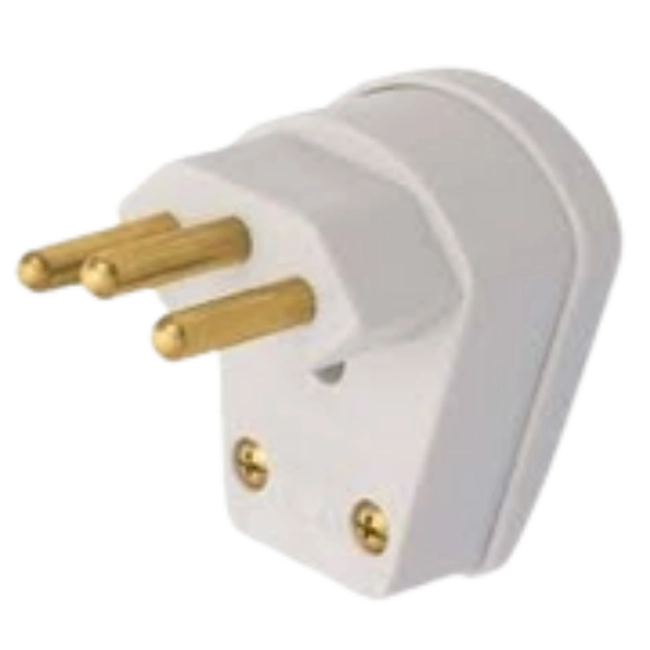 Pino triângulo plug desmontável. 2P 10ª 250v