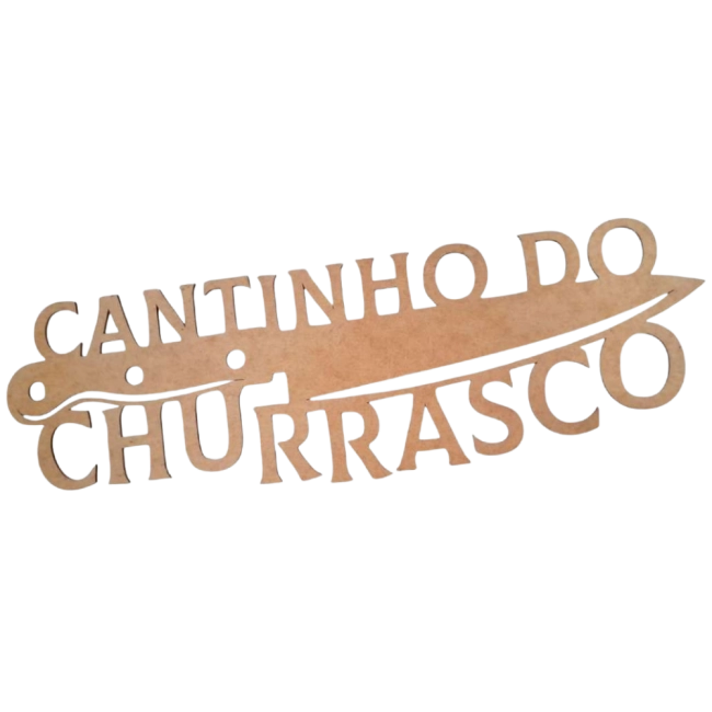 Plaquinha Cantinho do Churrasco