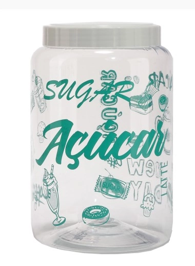 POTE DECORADO AÇUCAR 1,7 L