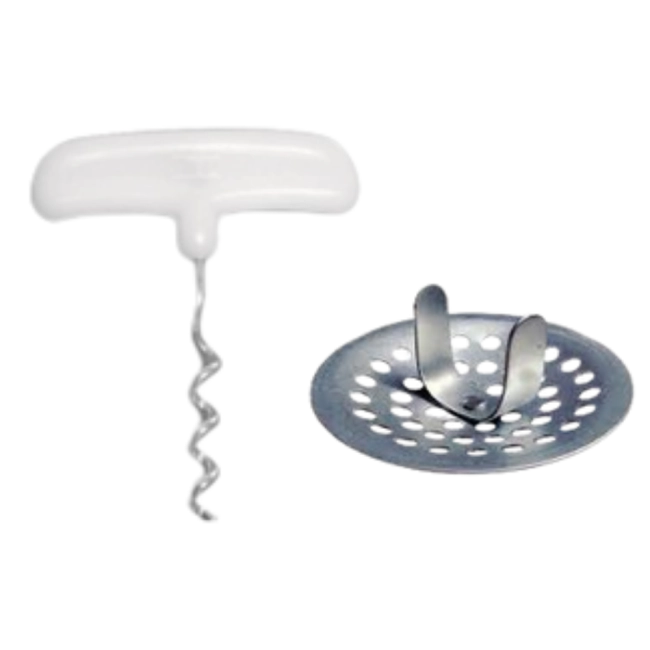 Saca rolhas+Ralo para pia em Ferro