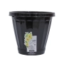 Vaso Cachepot Com Prato N22 - Preto REF 809
