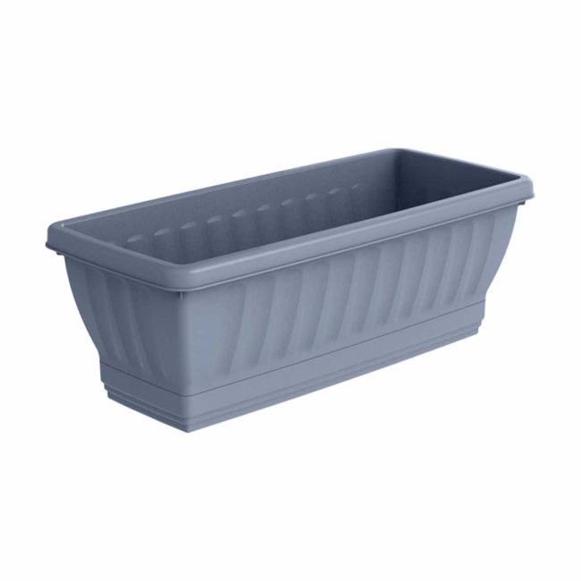 Vaso Jardineira Com Prato - CINZA Nº35 REF 1226