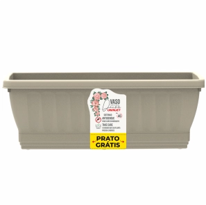 Vaso Jardineira Nº 46 com prato - Palha - Ref. 1178