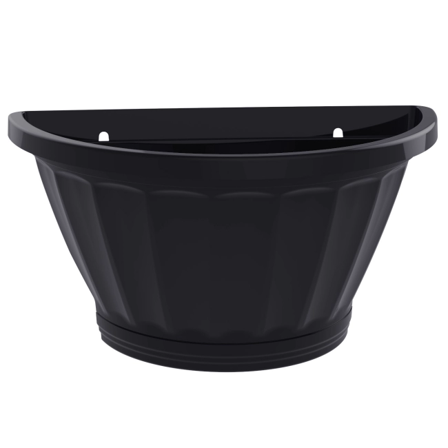 Vaso Meia Lua com Prato- PRETO REF 0811