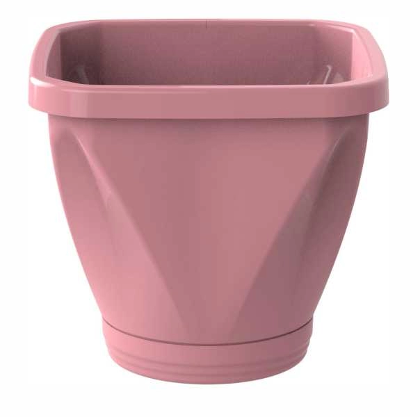 Vaso Quadrado Rosa - Nº28 - REF 1238