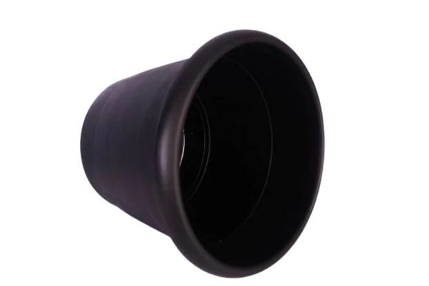 Vaso VB - 48 Com Borda - Preto