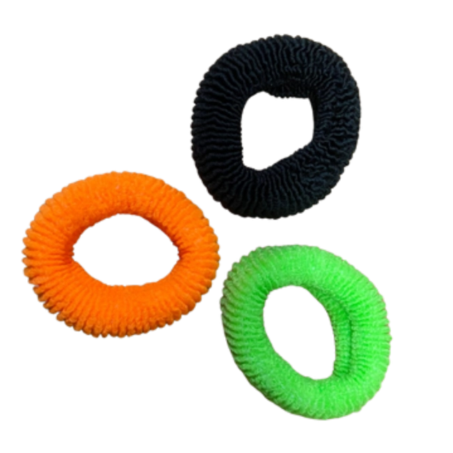 Xuxinha lisa grande 03 peças colorida